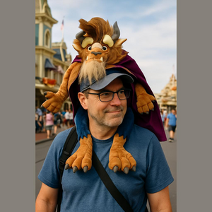 Disney Beast Plush Hat - Brown and Purple Beaty and the beast